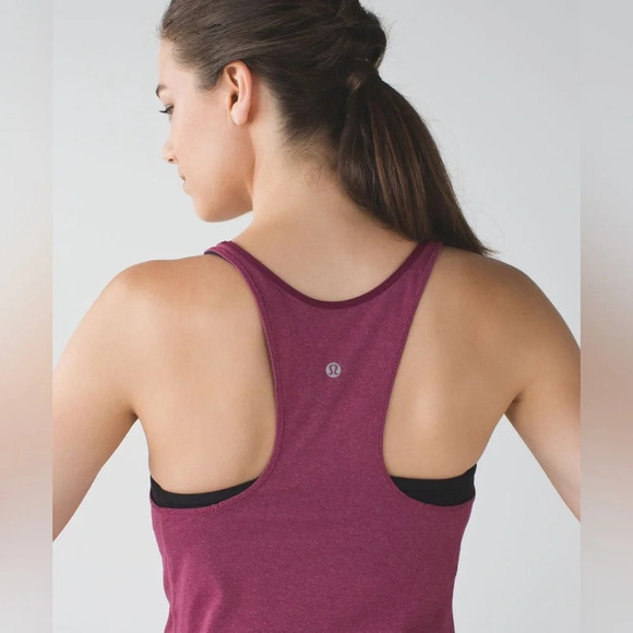 Lululemon What The Sport Racerback Singlet in Maroon Size 4/6 - Picture 6 of 12